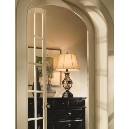 elstead augustine magas asztali lampa rez bronz art deco fem marvany klasszikus polgari elegans luxus vilagitas textilburas nappali haloszoba klasszikus ernyos.JPG